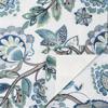 Ellis Curtain Wynette Lined 3" Rod Pocket Curtain Panel Pair with Tiebacks Blue
