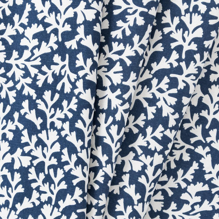 Ellis Curtain Sea Tumble Window Treatment 1.5" Rod Pocket 100% Cotton Curtain Tiers Navy