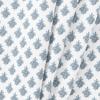 Ellis Curtain Manchester 3" Rod Pocket 100% Cotton Machine Wash and Dry Scallop Valance Lined 50" x 16" Blue