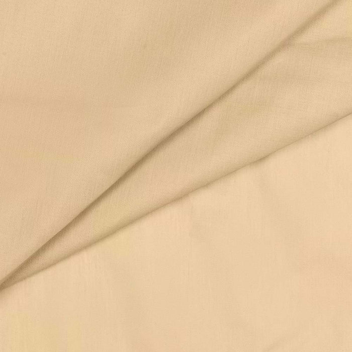 Ellis Stacey Solid Color Window 1.5" Rod Pocket High Quality Fabric Tailored Tier Pair Almond