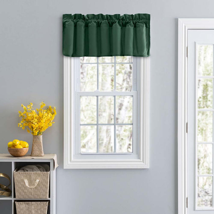 Ellis Stacey 3"Rod Pocket High Quality Fabric Solid Color Window Lined Swag Set Filler Valance 42"x13" Harvest