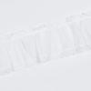 Ellis Curtain Madelyn Ruflled Victorian 1.5" Rod Pocket Swag for Windows Lace Edge 82" x 38" White