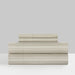 Chic Home Siena Sheet Set Solid Color Striped Pattern Technique - Includes 1 Flat, 1 Fitted Sheet, and 2 Pillowcases - 4 Piece - Queen 90x102", Green - Queen