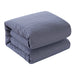 Chic Home Laurel Duvet Cover Set Graphic Herringbone Pattern Print Design Bed In A Bag Bedding - Sheets Pillowcases Pillow Shams Included - 7 Piece - Queen 90x90", Navy - Queen