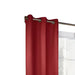 Commonwealth Thermalogic Weather Cotton Fabric Grommet Top Panel Pair - 80x72" - Burgundy - Burgundy
