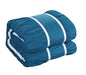 Chic Home Stieg 10 Pieces Comforter Set Complete BIB Pleated Ruched Ruffled Bedding With Sheet Set & Decorative Pillows Shams - King 104x90, Teal - King
