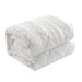 NY&C Home Leighton 9 Piece Comforter Set Diamond Stitched Design Crinkle Textured Pattern Bed In A Bag Bedding - Sheets Pillowcases Decorative Pillows Shams Included, Queen, White - Queen