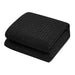 Chic Home Hortense Comforter And Quilt Set Hotel Collection Design Fish Scale Pattern Bed In A Bag Black, Twin - Twin