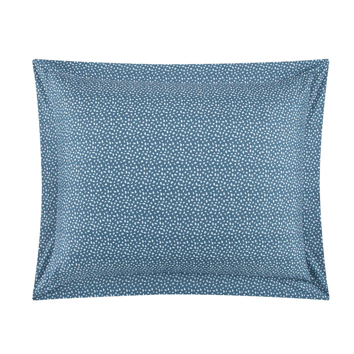 Chic Home Tyson Duvet Cover Set Contemporary Solid Color Shell With White Spots Animal Pattern Print Design Bedding - Pillow Shams Included - 3 Piece - Queen 90x90", Blue - Queen