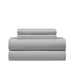 NY&C Home Marsai 3 Piece Sheet Set Super Soft Pleated Flange Solid Color Design – Includes 1 Flat, 1 Fitted Sheet, and 1 Pillowcase, Twin XL, Grey - Gray