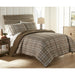 Micro Flannel Reverse to Sherpa Comforter Set, Twin, Carlton Plaid Bark - Twin,Carlton Plaid Bark
