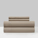 Chic Home Savannah Sheet Set Solid Color With Dual Stripe Embroidery - Includes 1 Flat, 1 Fitted Sheet, and 2 Pillowcases - 4 Piece - King 108x102", Taupe - Taupe
