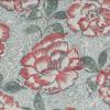 RLF Home Peony Bowl Trimmed Provance 100% Cotton with Fully Lined 3" Rod Pocket Valnance for Windows 50" x 15" Coral