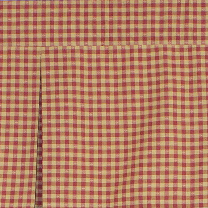 RLF Home Le Fleur Pleated  100% Cotton with Fully Lined 3" Rod Pocket Valnance for Windows 42" x 15" Coral