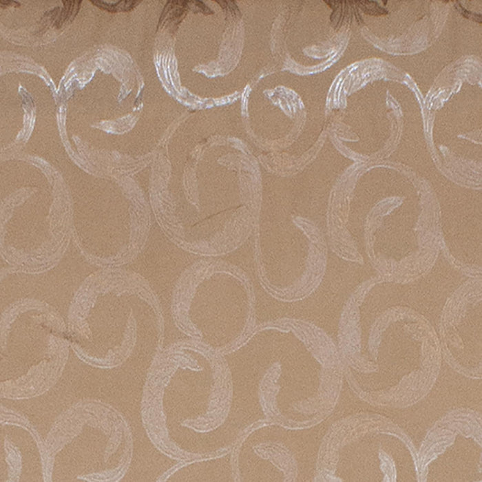 RLF Home Terra Cornice 100% Cotton with Fully Lined 3" Rod Pocket Valnance for Windows 50" x 17" Saddle