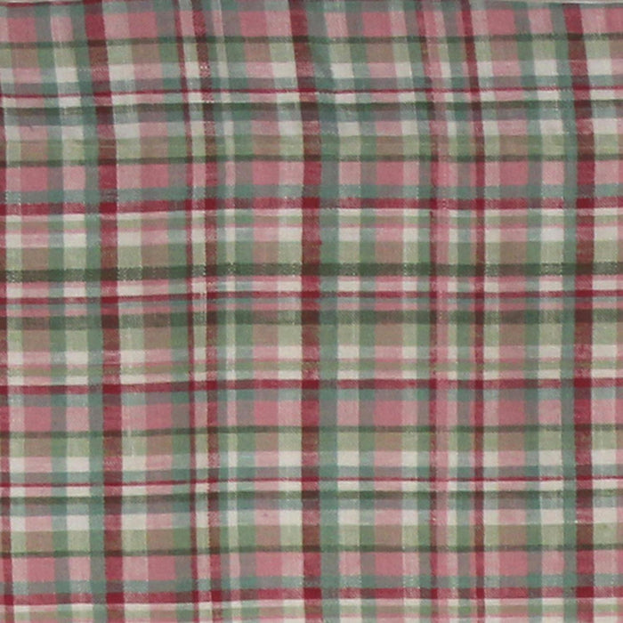 RLF Home Plaided Regal 100% Cotton with Fully Lined 3" Rod Pocket Valnance for Windows 50" x 17"