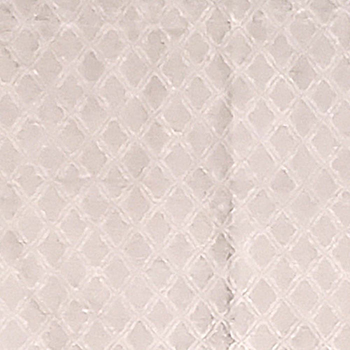 RLF HOME Ballard Chenille Fabric with Diamond Design Regal Stylish Window Valance 3" Rod Pocket 50" x 17" Cream