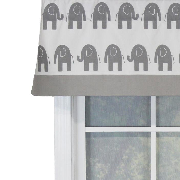 RLF Home Ele Banded 100% Cotton with Fully Lined 3" Rod Pocket Valnance for Windows 50" x 15"