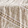 Plazatex Tala with Sherpa Plush Decorative All Season Plum Throw Blanket 50" x 60" Beige