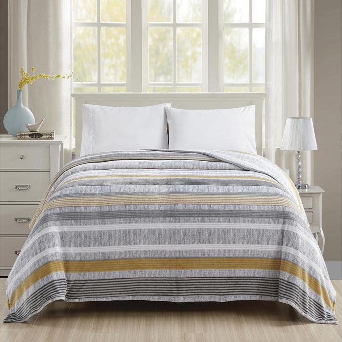Plazatex Brea Printed Luxurious Ultra Soft Lightweight Bed Blanket Multicolor