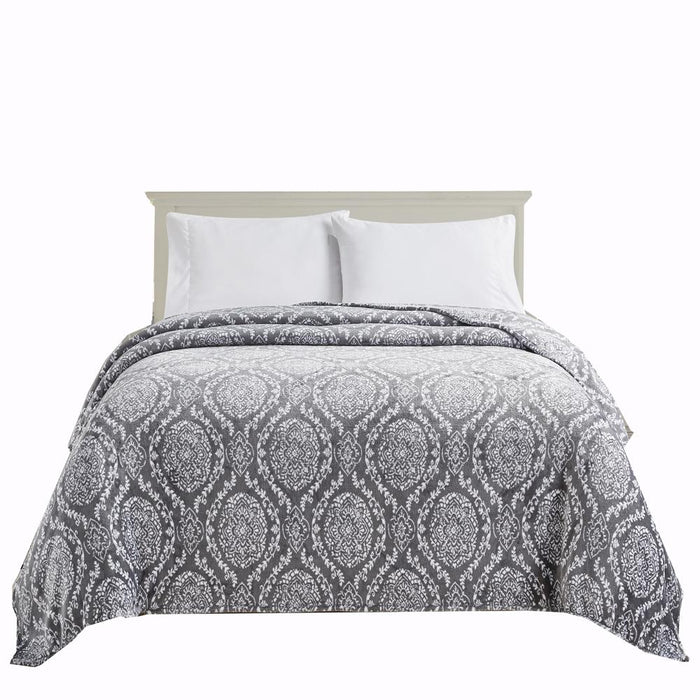 Plazatex Gracey Printed Luxurious Ultra Soft Lightweight Bed Blanket Multicolor