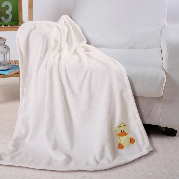 Plazatex Baby Blanket Decorative Super Soft Throw Blanket for Baby 40" X 30" Biege