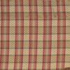 RLF Home Bazaar Plaid Trimmed Provance 100% Cotton with Fully Lined 3" Rod Pocket Valnance for Windows 50" x 15" Cornflower