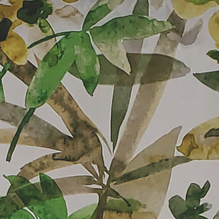 RLF Home Jungla Regal 100% Cotton with Fully Lined 3" Rod Pocket Valnance for Windows 50" x 17" Forest