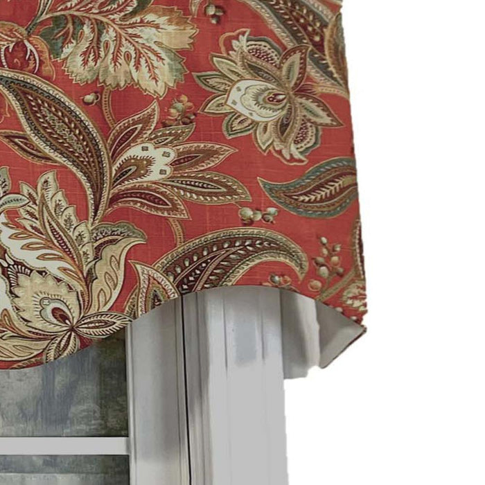 Valdosta Regal Style 3" Rod Pocket Valance 50" x 17" Pompeii by RLF Home