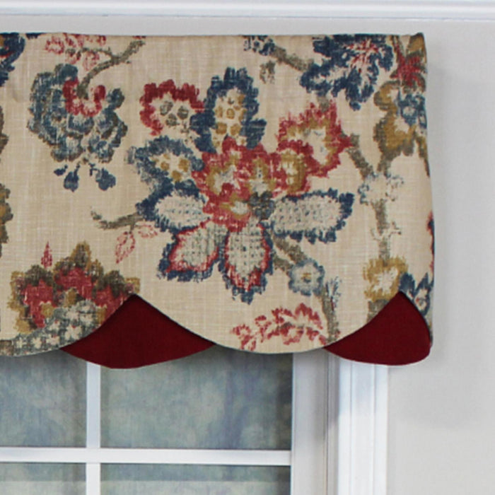 RLF Home Silvia Petticoat 100% Cotton with Fully Lined 3" Rod Pocket Valnance for Windows 50" x 15" Walnut