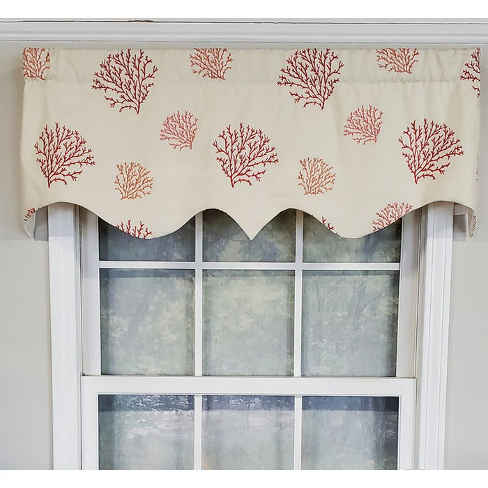 RLF Home Luxurious Modern Design Classic Deep-Sea Regal Style Window Valance 50" x 17"