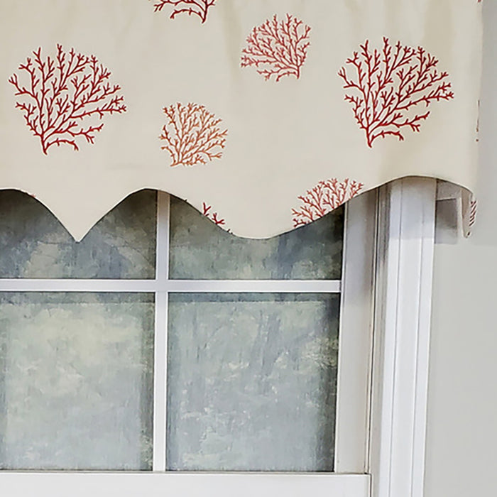 RLF Home Luxurious Modern Design Classic Deep-Sea Regal Style Window Valance 50" x 17"