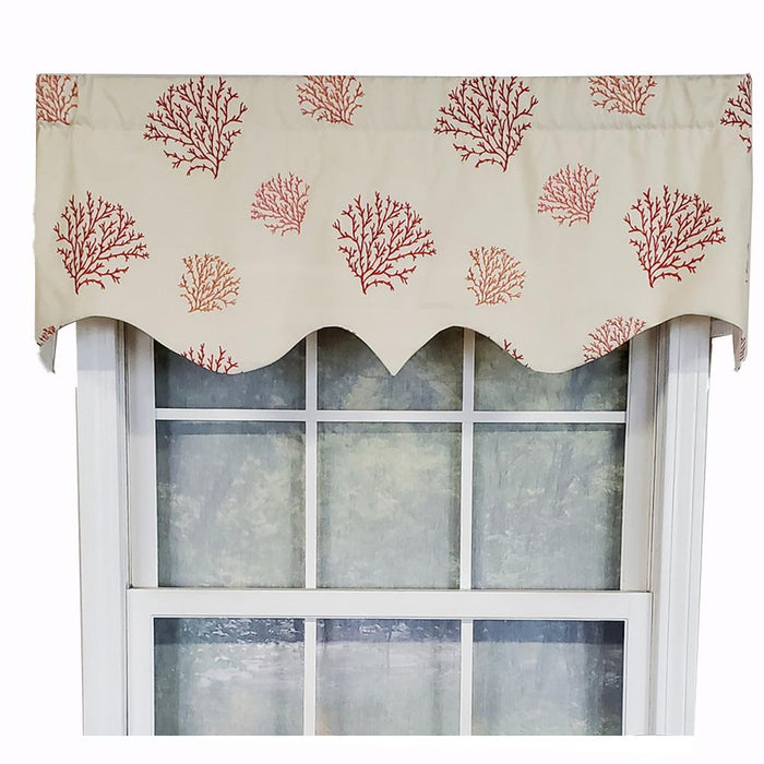 RLF Home Luxurious Modern Design Classic Deep-Sea Regal Style Window Valance 50" x 17"