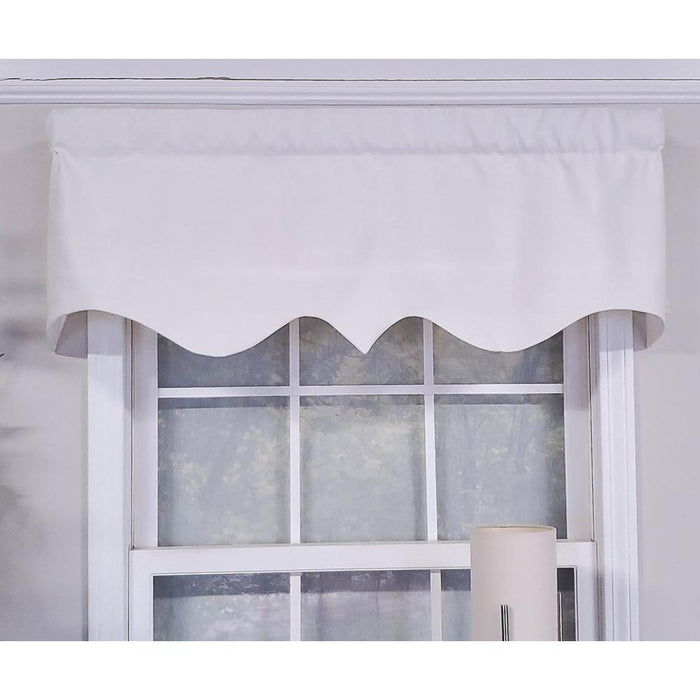 RLF Home Luxurious Modern Design Classic Soft Rayon Regal Style Window Valance 50" x 17"