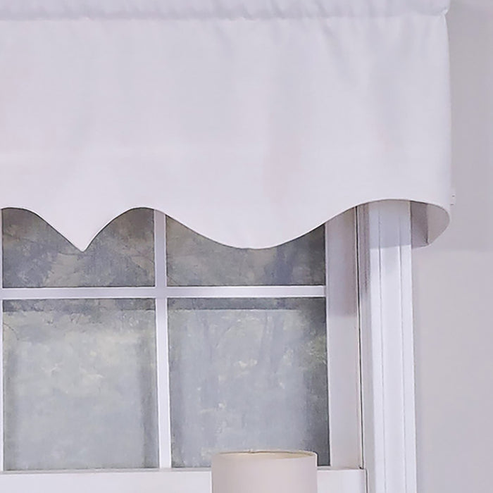 RLF Home Luxurious Modern Design Classic Soft Rayon Regal Style Window Valance 50" x 17"