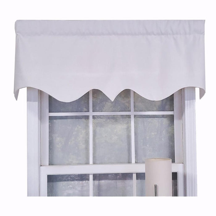 RLF Home Luxurious Modern Design Classic Soft Rayon Regal Style Window Valance 50" x 17"