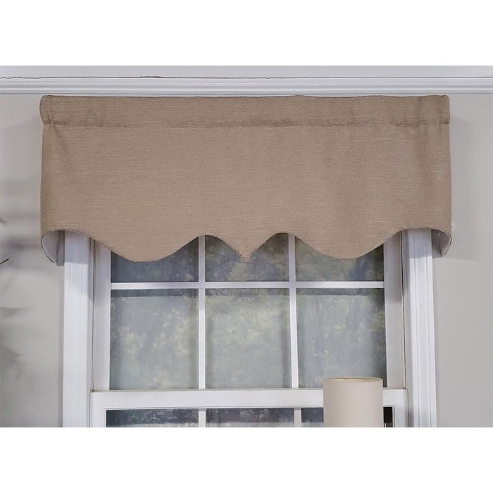 RLF Home Luxurious Modern Design Classic Soft Rayon Regal Style Window Valance 50" x 17"