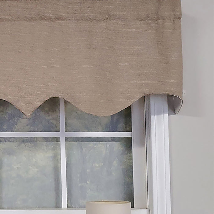 RLF Home Luxurious Modern Design Classic Soft Rayon Regal Style Window Valance 50" x 17"