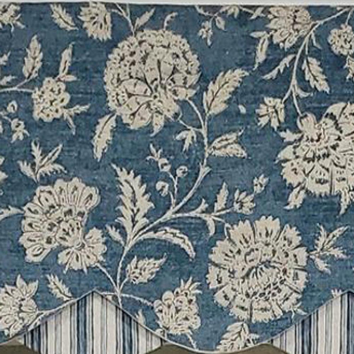 RLF Home Luxurious Modern Design Classic Basanti Petticoat Style Window Valance 50" x 15"