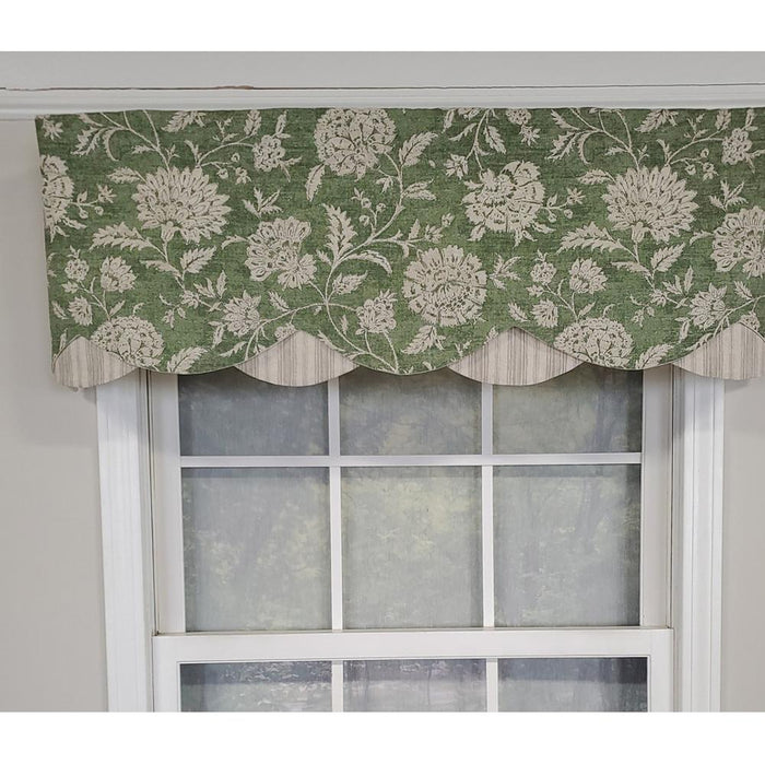 RLF Home Luxurious Modern Design Classic Basanti Petticoat Style Window Valance 50" x 15"