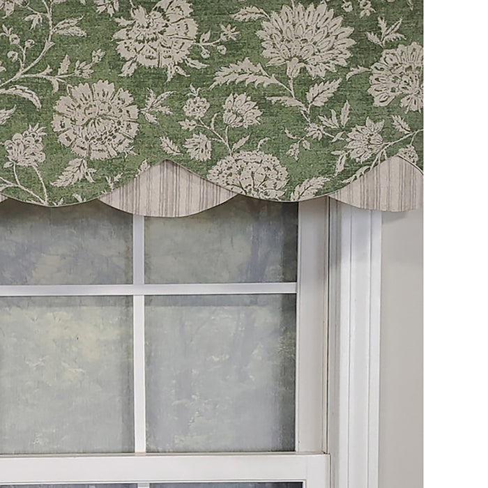 RLF Home Luxurious Modern Design Classic Basanti Petticoat Style Window Valance 50" x 15"