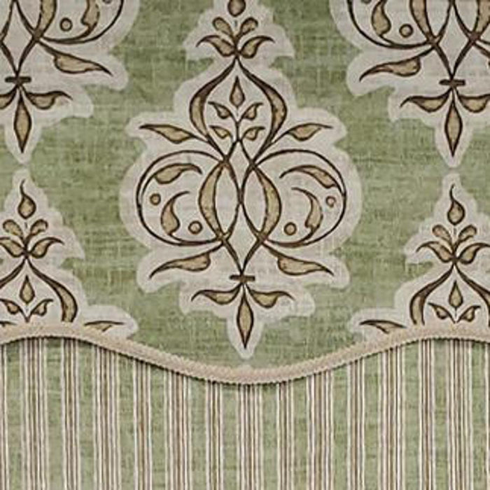 RLF Home Luxurious Modern Design Classic Jenna Glory Style Window Valance 50" x 16"