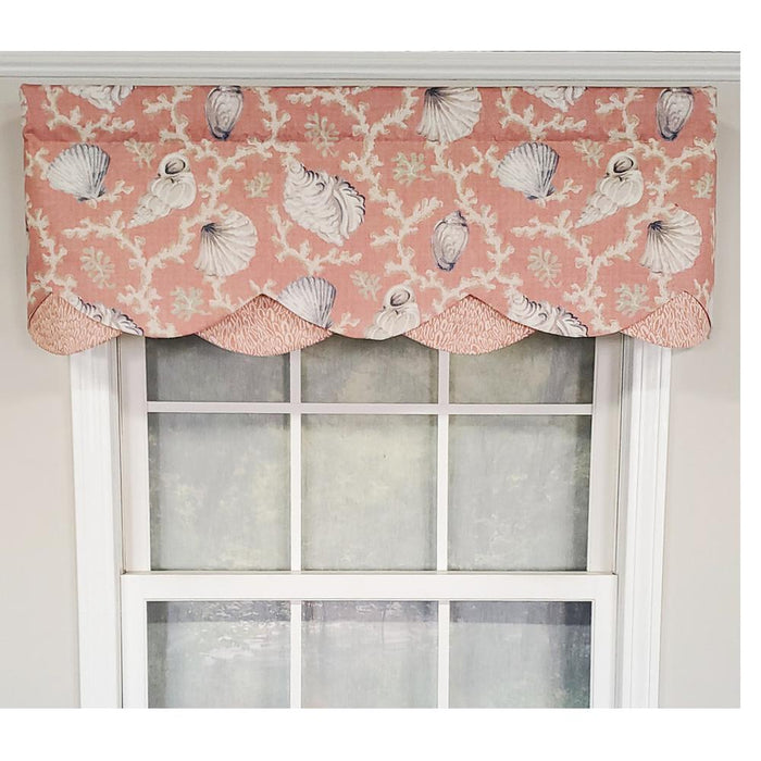 RLF Home Luxurious Modern Design Classic Windamar Petticoat Style Window Valance 50" x 15"