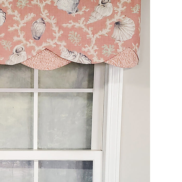 RLF Home Luxurious Modern Design Classic Windamar Petticoat Style Window Valance 50" x 15"