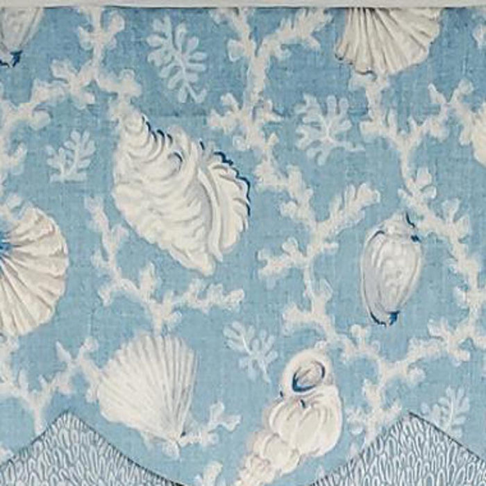 RLF Home Luxurious Modern Design Classic Windamar Petticoat Style Window Valance 50" x 15"