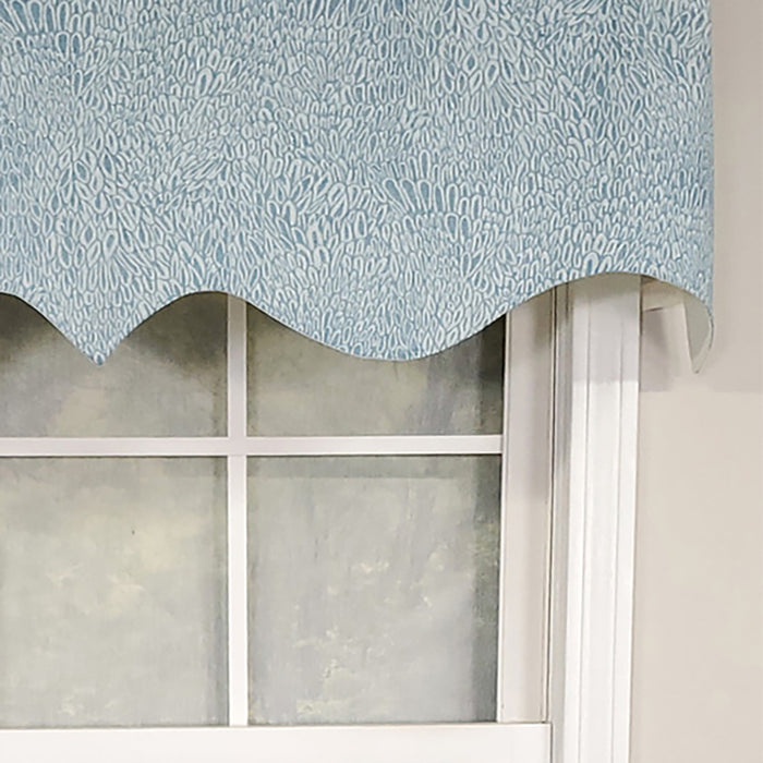 RLF Home Luxurious Modern Design Classic Miramar Regal Style Window Valance 50" x 17"