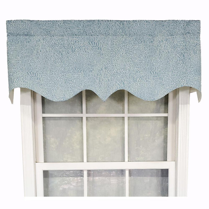 RLF Home Luxurious Modern Design Classic Miramar Regal Style Window Valance 50" x 17"