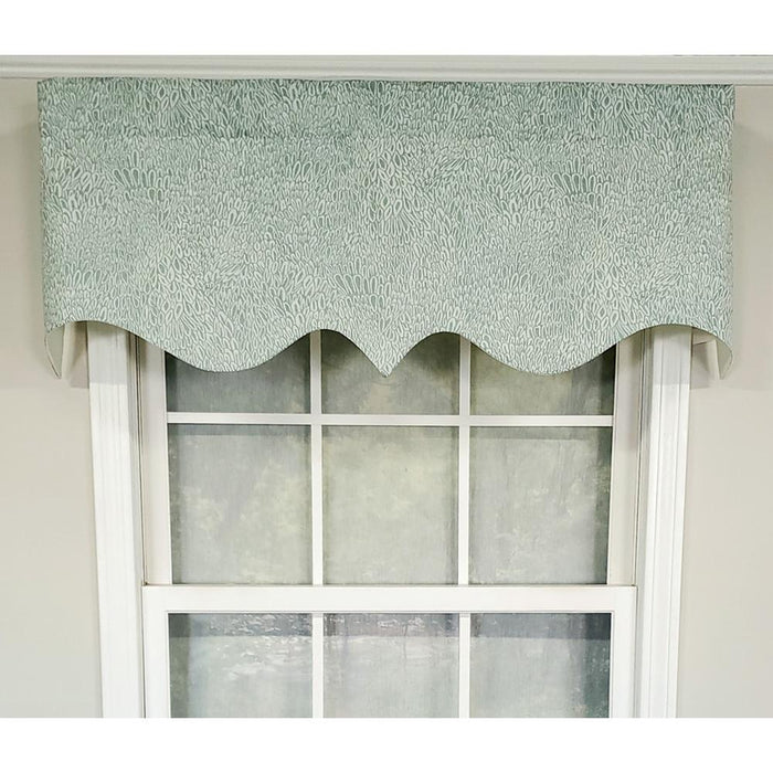 RLF Home Luxurious Modern Design Classic Miramar Regal Style Window Valance 50" x 17"