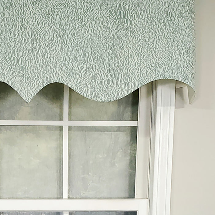 RLF Home Luxurious Modern Design Classic Miramar Regal Style Window Valance 50" x 17"