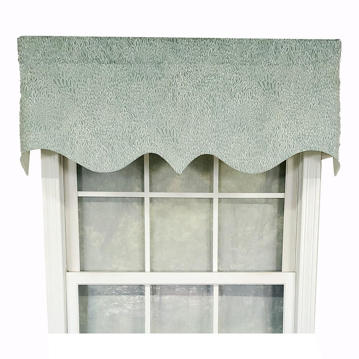 RLF Home Luxurious Modern Design Classic Miramar Regal Style Window Valance 50" x 17"